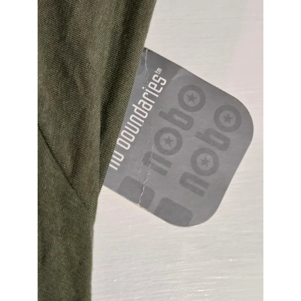 No Boundaries Dark Cilantro Green Handkerchief Hem Tunic Top Dress Juniors M 7-9 - Picture 4 of 5